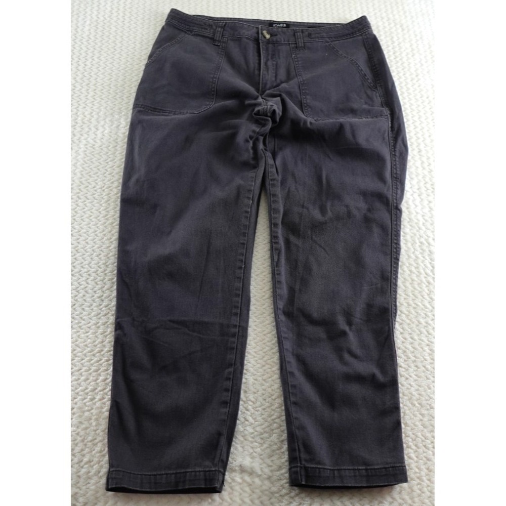 Jones New York Jeans Women's 12 Gray Dark the chino  Jeans